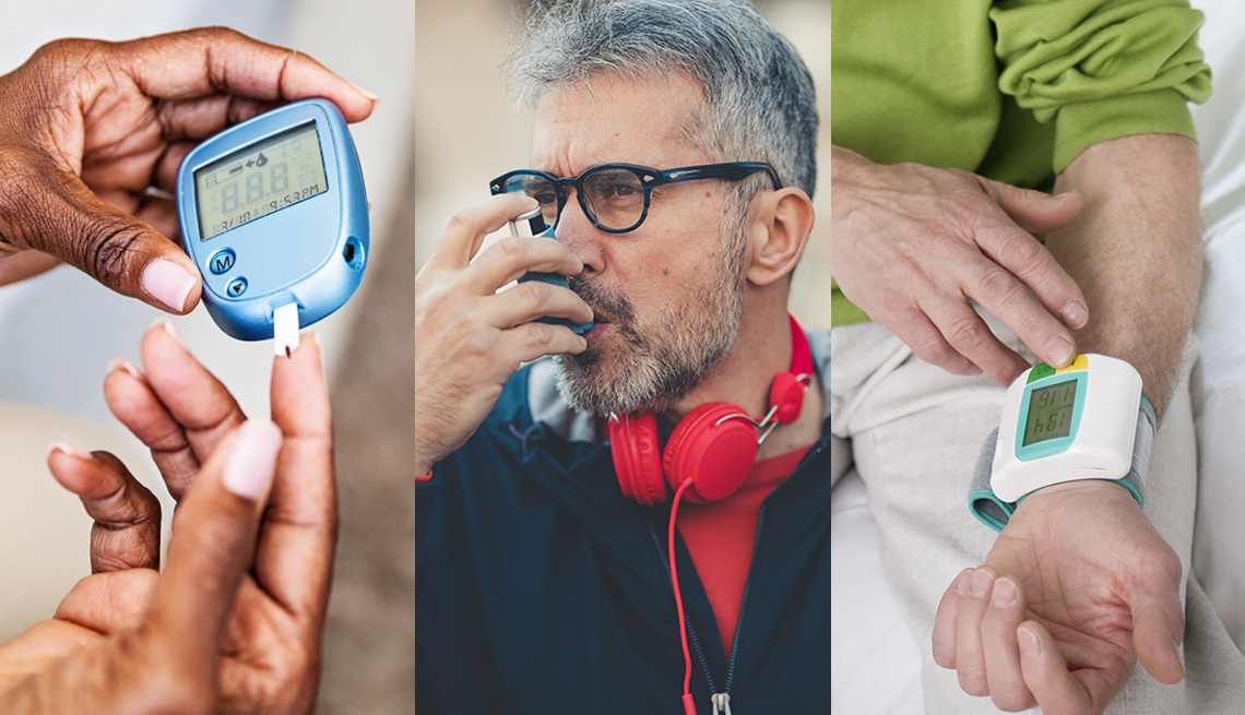 Diabetes, asthma, and heart conditions are all factors that add to flu risk in older adults