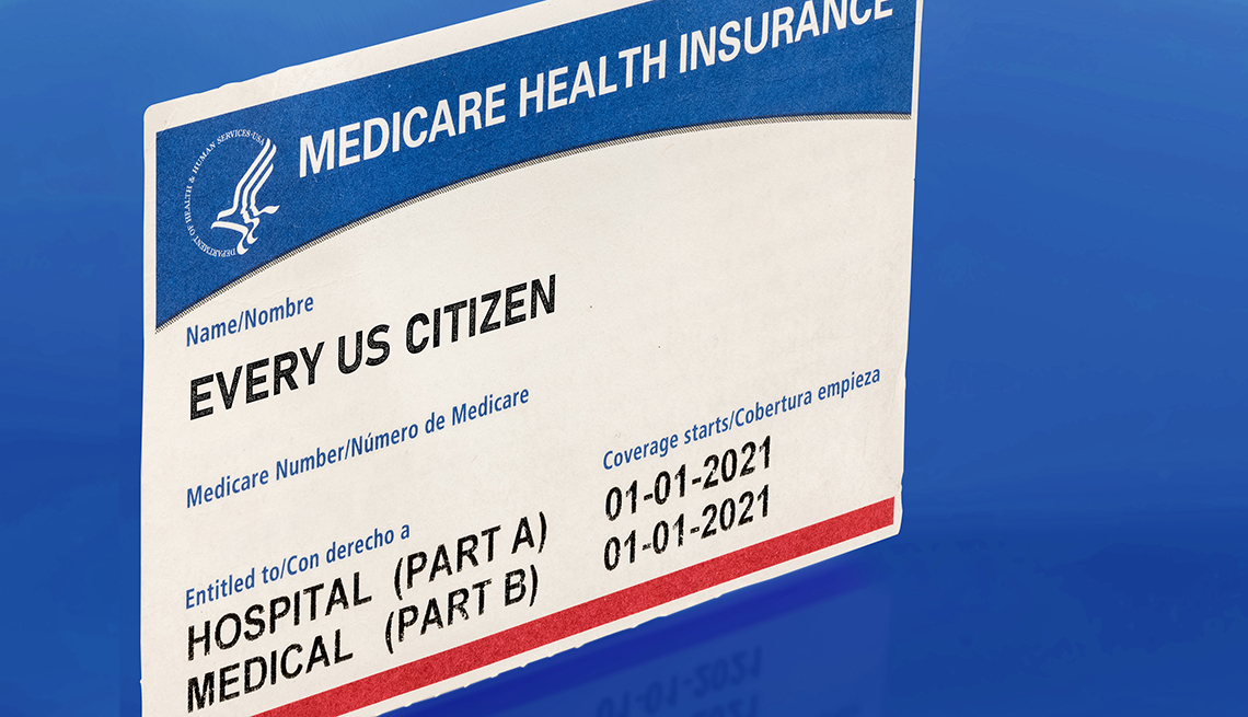 a medicare health insurance sample card