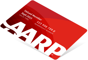 Red Membership Card with Background
